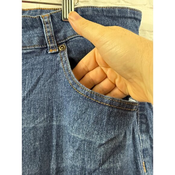 Trendy Collection Jeans Womens Size 20 Blue Skinny Distressed Denim - Picture 5 of 6